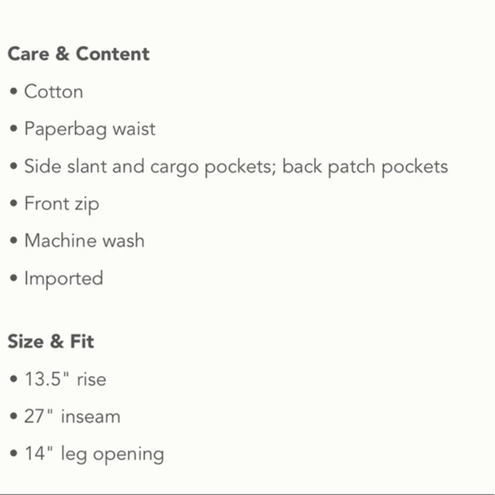 Anthropologie paper bag high waist pants - Picture 3 of 3